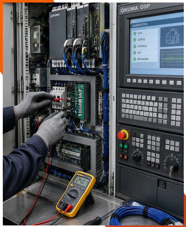 Ремонт систем ЧПУ Okuma OSP в Осинниках